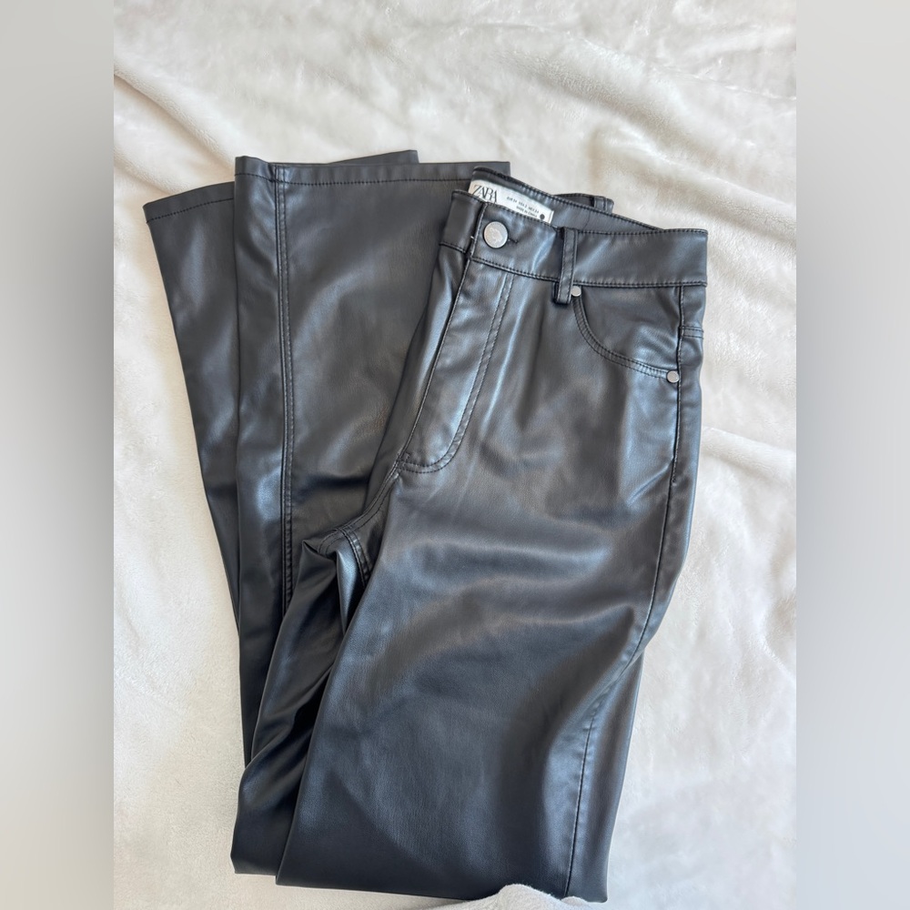 Zara leather pants